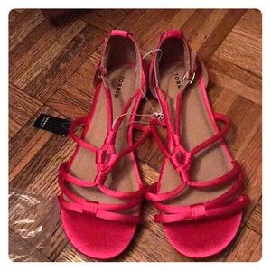 Pink Satin Knot Gladiator Sandals -Torrid